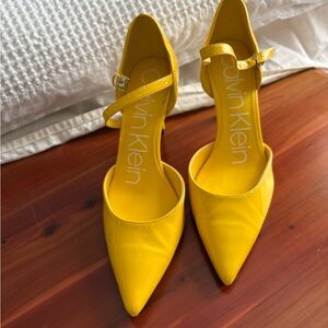 Calvin Klein Bright Yellow Heels